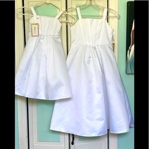 Size 2 and 8 Flower girl Flowergirl White Natural Pageant Dresses New